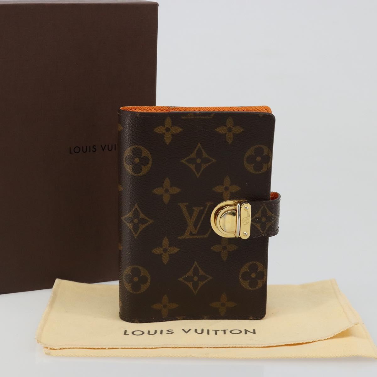 LOUIS VUITTON Monogram Agenda Koala PM Planner Cover Orange R21015 Auth 187153A