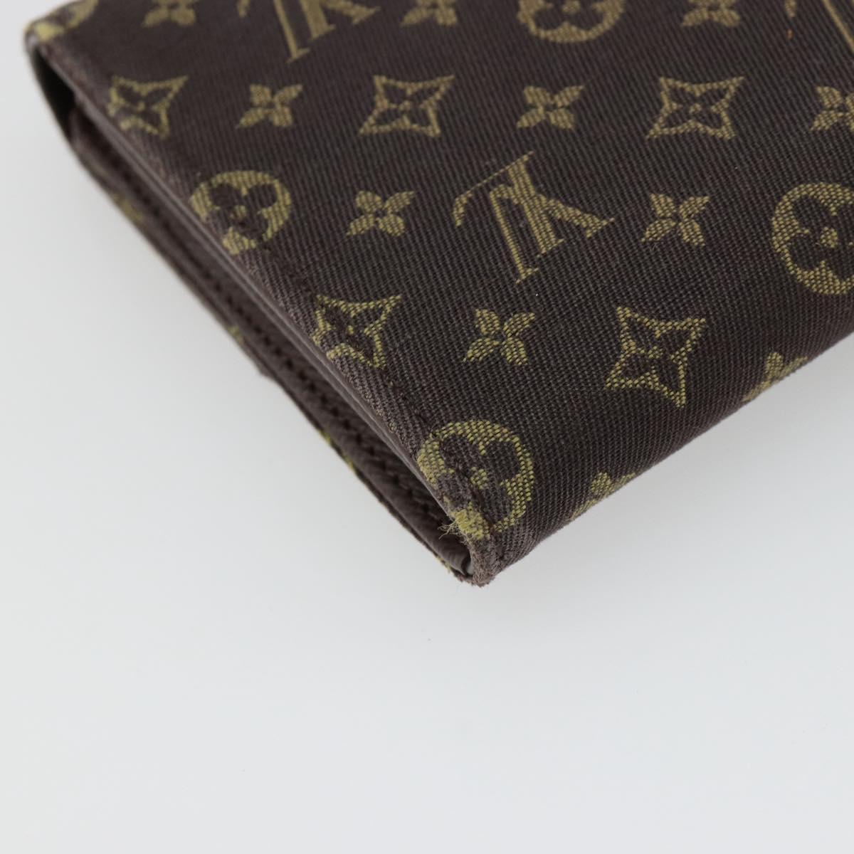 LOUIS VUITTON Monogram Mini Lin Portefeiulle Sarah Wallet M95234 LV Auth 187160A
