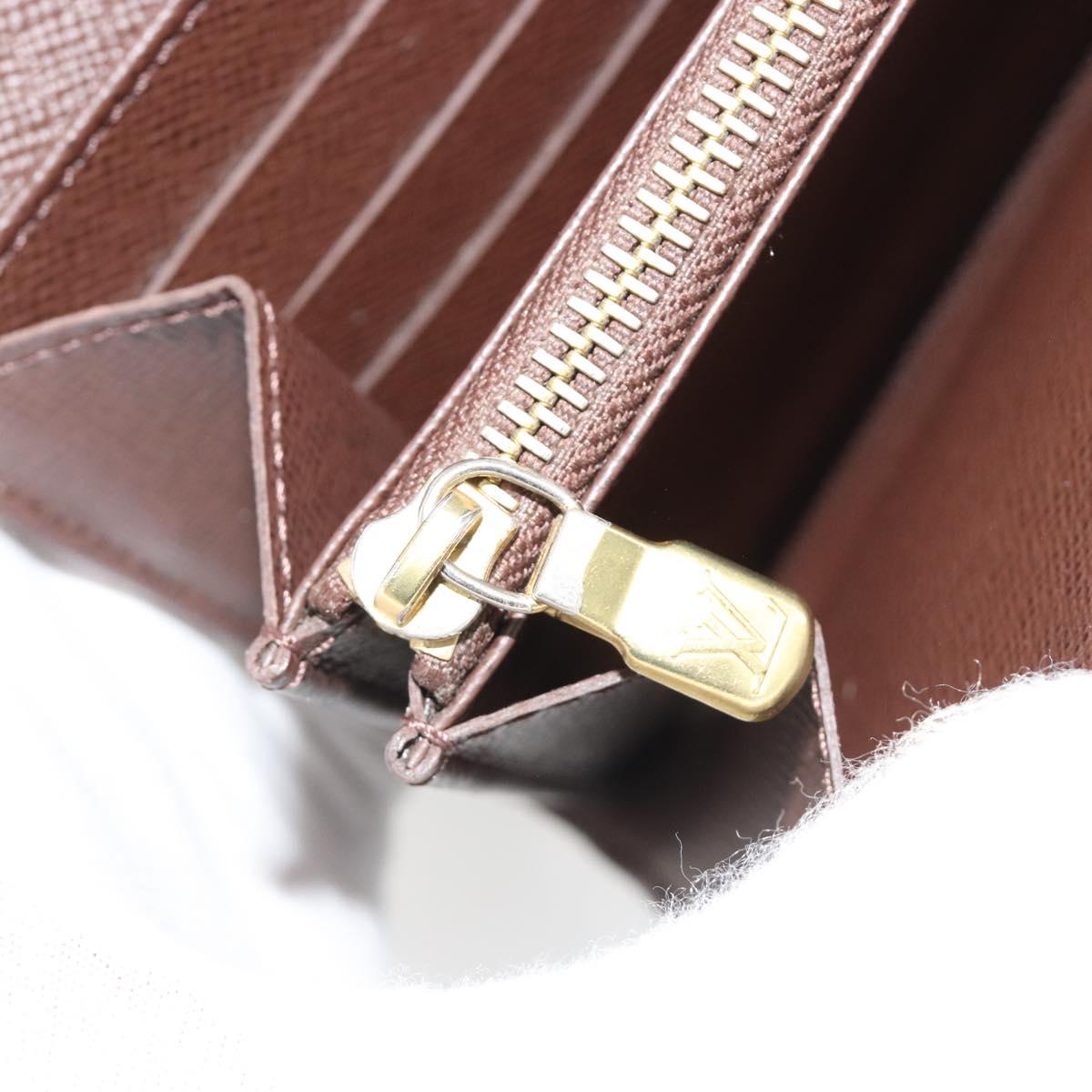 LOUIS VUITTON Monogram Mini Lin Portefeiulle Sarah Wallet M95234 LV Auth 187160A