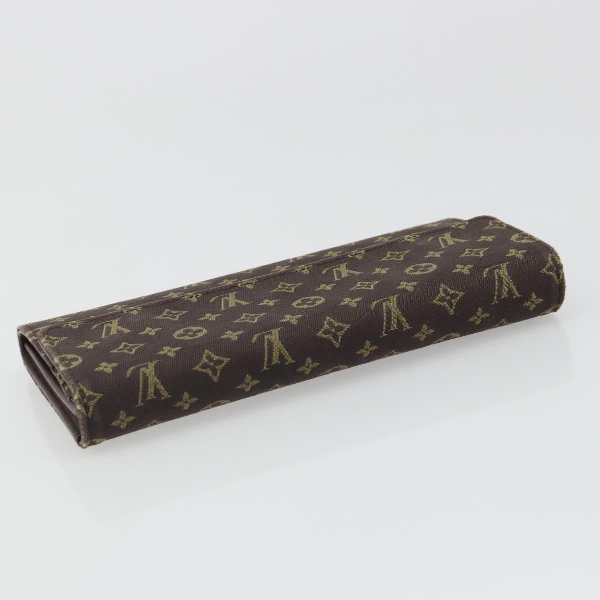 LOUIS VUITTON Monogram Mini Lin Portefeiulle Sarah Wallet M95234 LV Auth 187160A