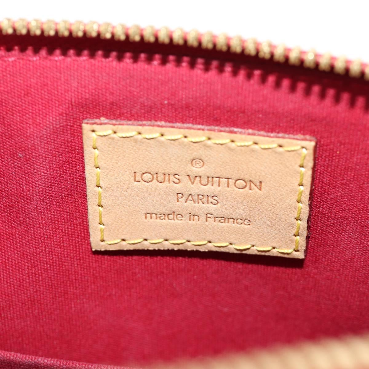LOUIS VUITTON Vernis Alma BB Hand Bag 2way Pomme D'amour M91606 Auth 187161SAV