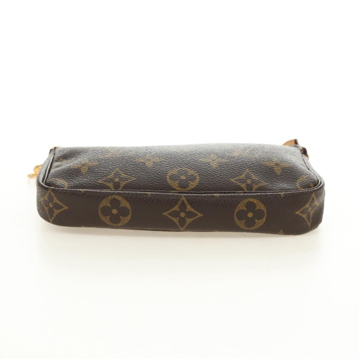 LOUIS VUITTON Monogram Mini Pochette Accessoires Pouch M58009 LV Auth 187162V