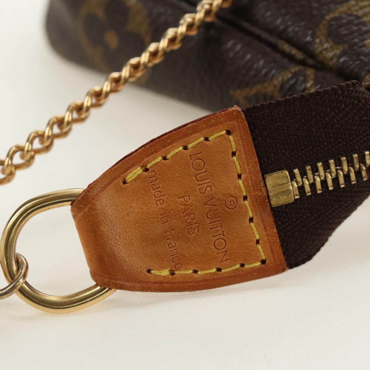 LOUIS VUITTON Monogram Mini Pochette Accessoires Pouch M58009 LV Auth 187162V