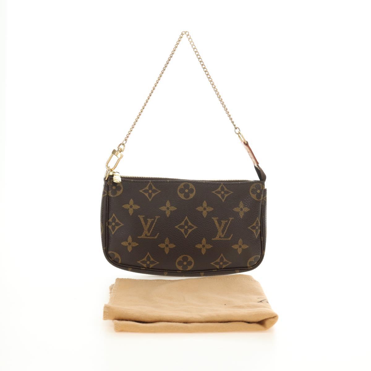 LOUIS VUITTON Monogram Mini Pochette Accessoires Pouch M58009 LV Auth 187162V