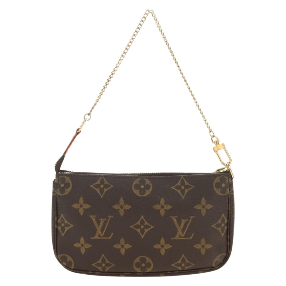 LOUIS VUITTON Monogram Mini Pochette Accessoires Pouch M58009 LV Auth 187162V