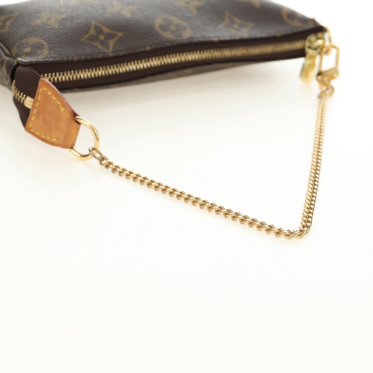 LOUIS VUITTON Monogram Mini Pochette Accessoires Pouch M58009 LV Auth 187162V