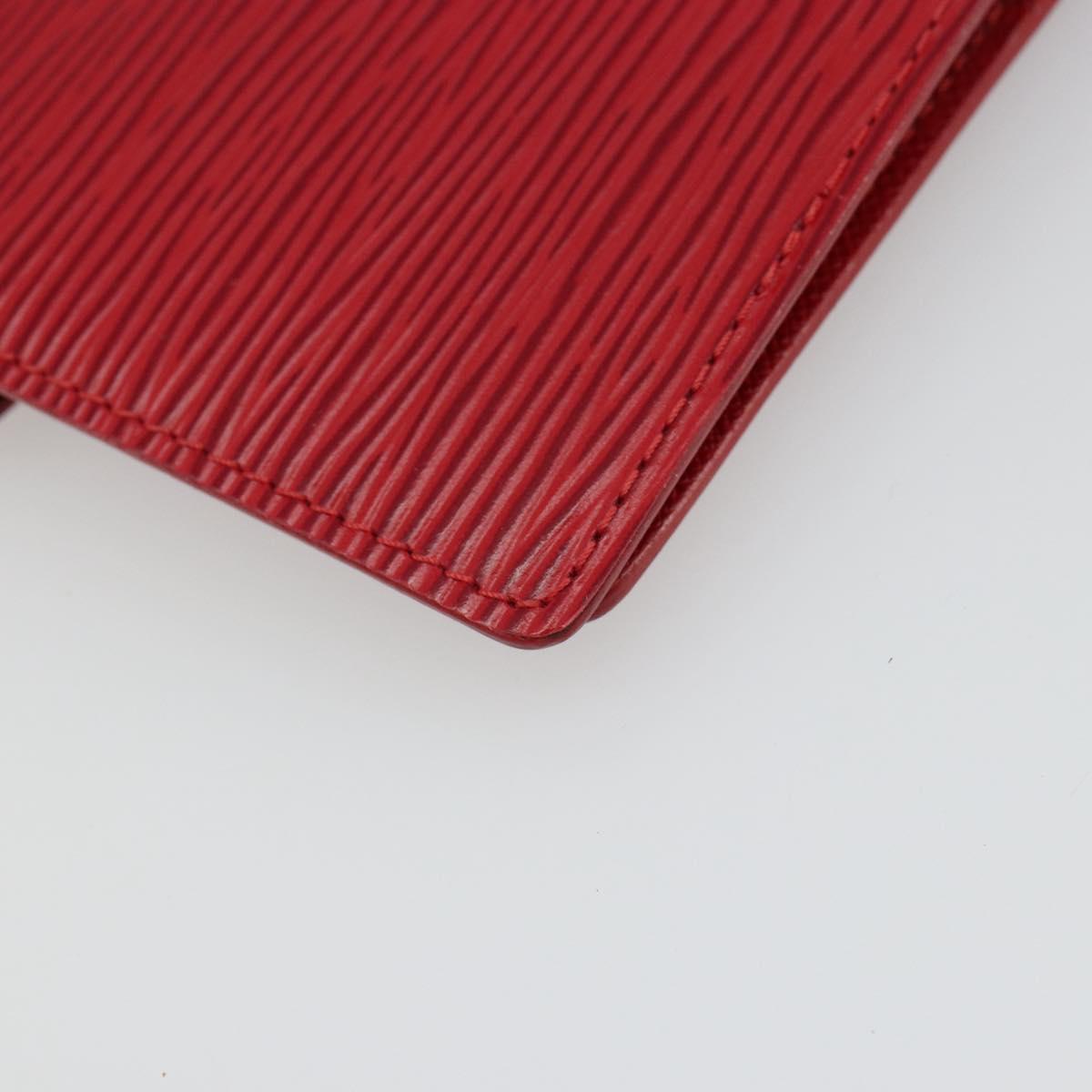 LOUIS VUITTON Epi Agenda PM Day Planner Cover Red R20057 LV Auth 187164