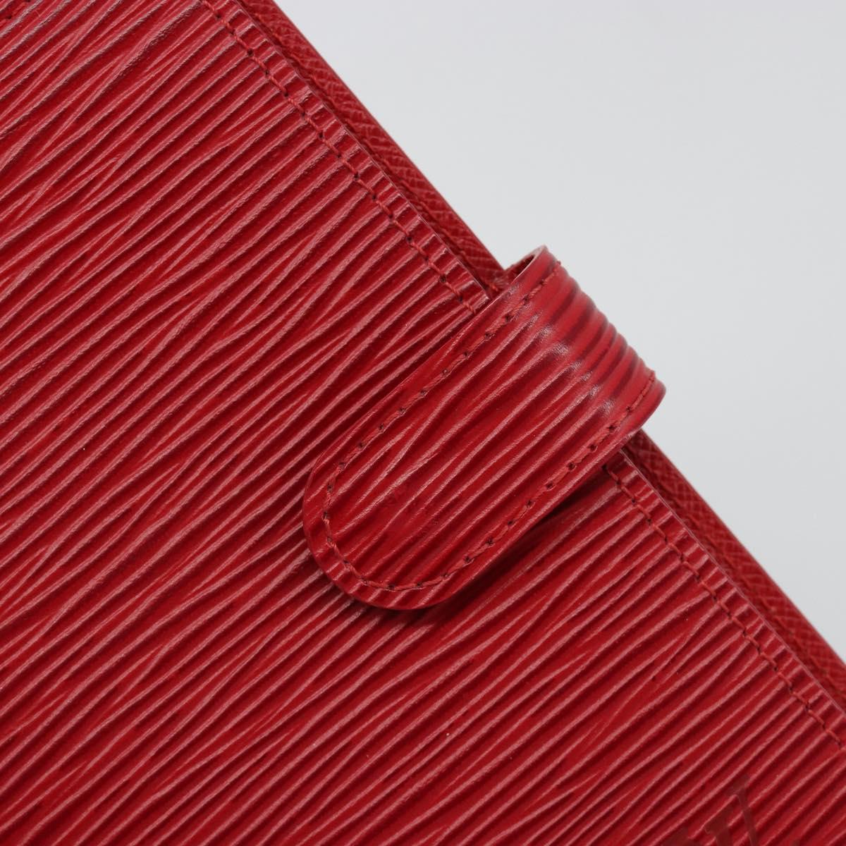 LOUIS VUITTON Epi Agenda PM Day Planner Cover Red R20057 LV Auth 187164