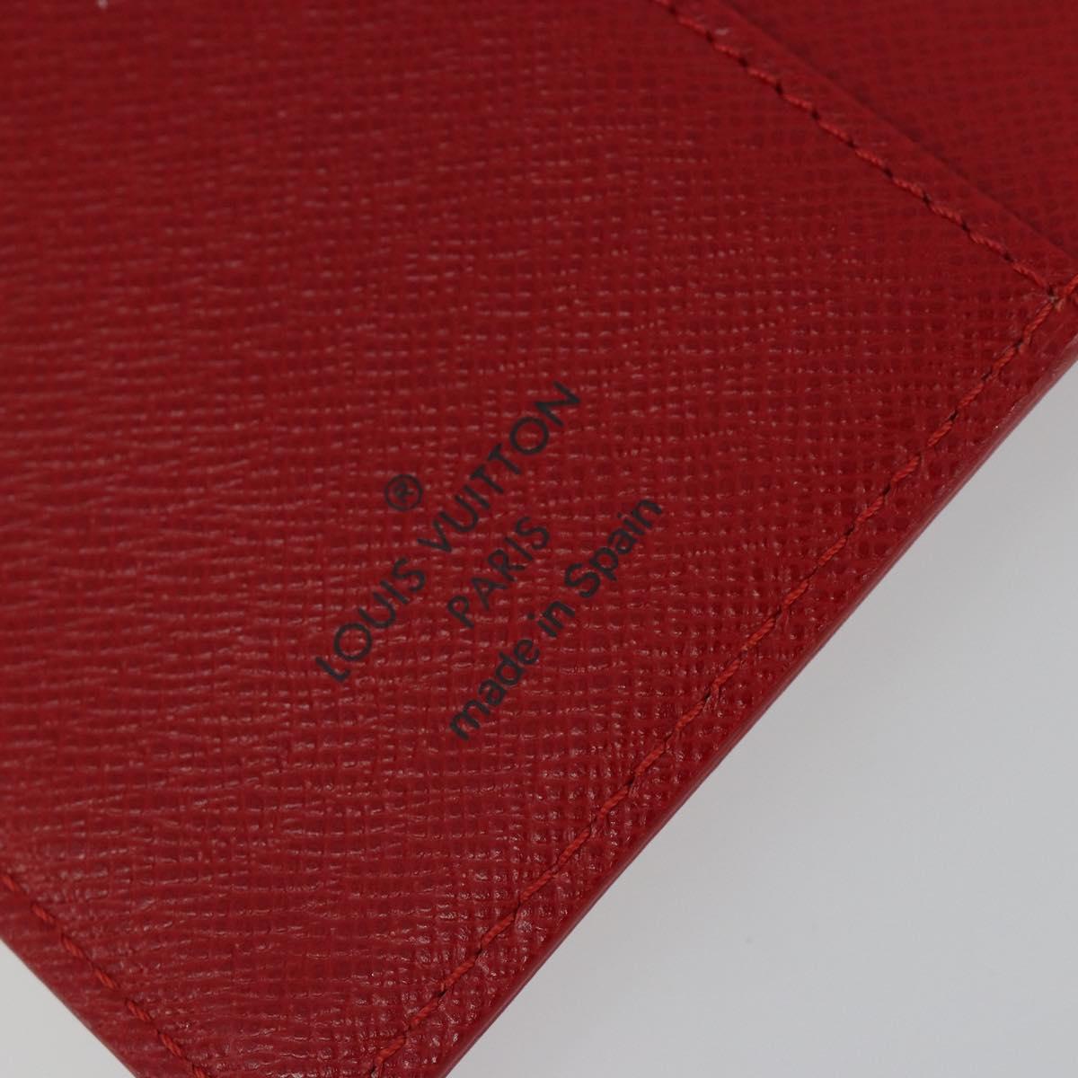LOUIS VUITTON Epi Agenda PM Day Planner Cover Red R20057 LV Auth 187164
