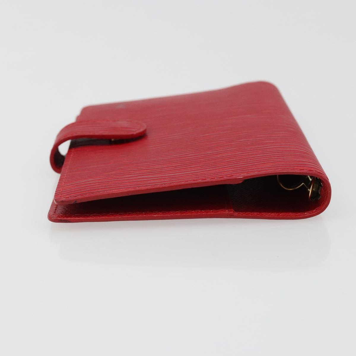 LOUIS VUITTON Epi Agenda PM Day Planner Cover Red R20057 LV Auth 187164