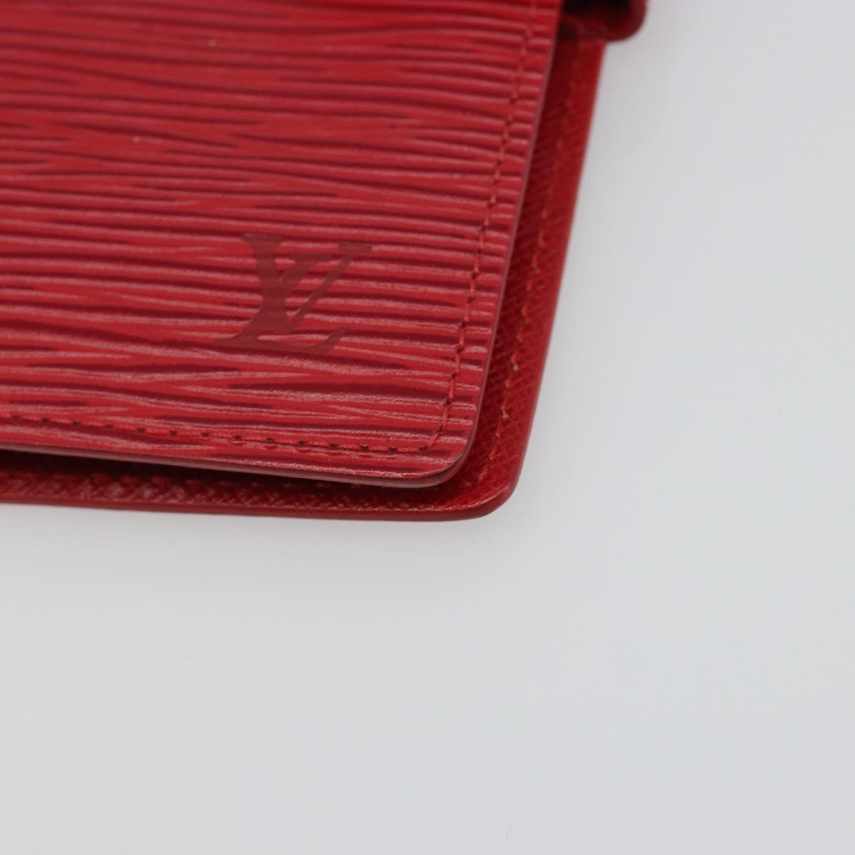 LOUIS VUITTON Epi Agenda PM Day Planner Cover Red R20057 LV Auth 187164