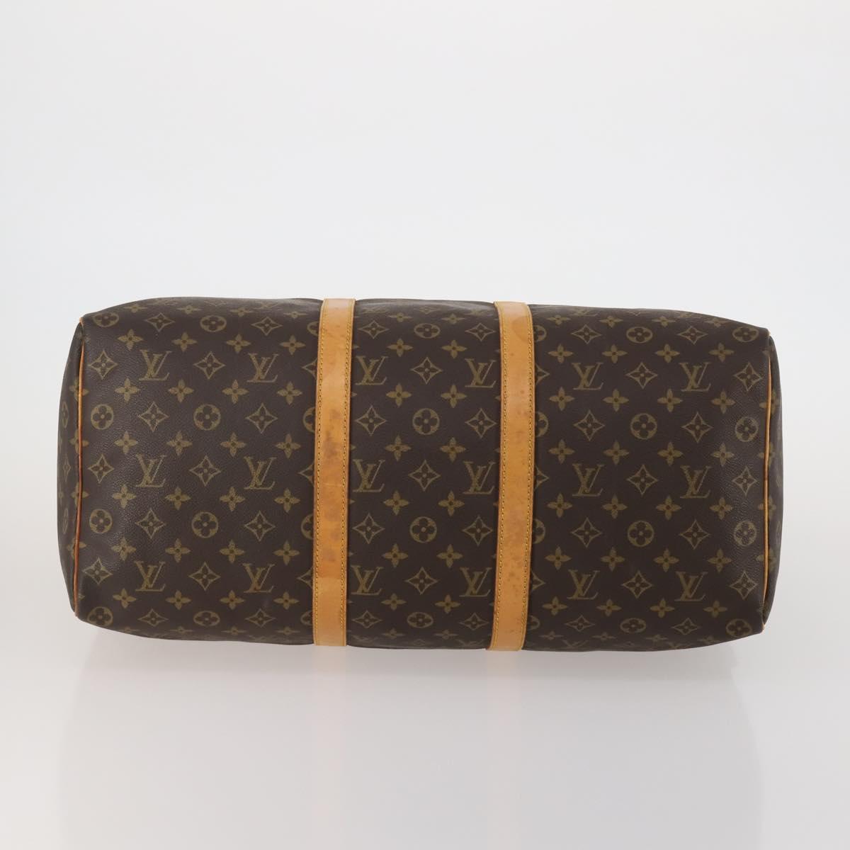 LOUIS VUITTON Monogram Keepall 50 Boston Bag M41426 LV Auth 187171