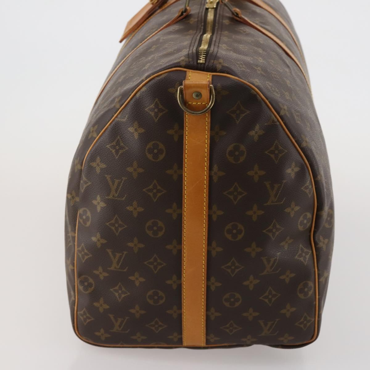 LOUIS VUITTON Monogram Keepall Bandouliere 60 Boston Bag M41412 LV Auth 187172