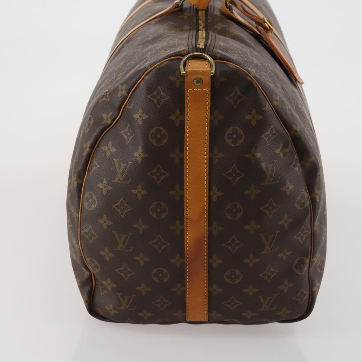 LOUIS VUITTON Monogram Keepall Bandouliere 60 Boston Bag M41412 LV Auth 187172