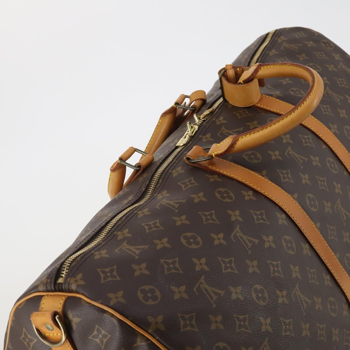 LOUIS VUITTON Monogram Keepall Bandouliere 60 Boston Bag M41412 LV Auth 187172