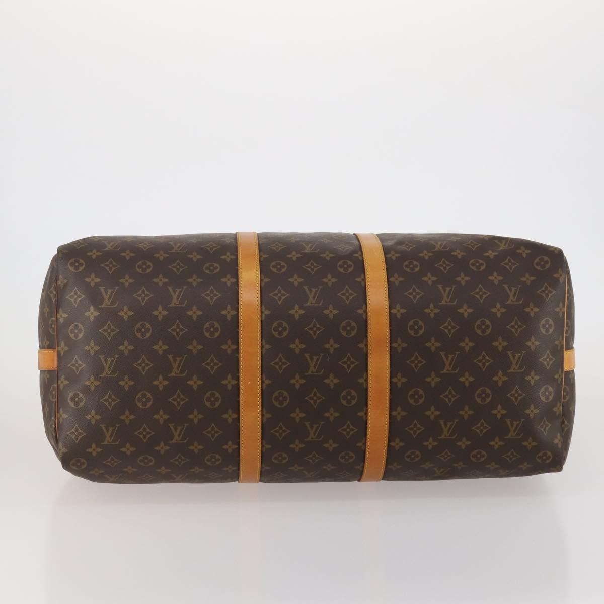 LOUIS VUITTON Monogram Keepall Bandouliere 60 Boston Bag M41412 LV Auth 187172