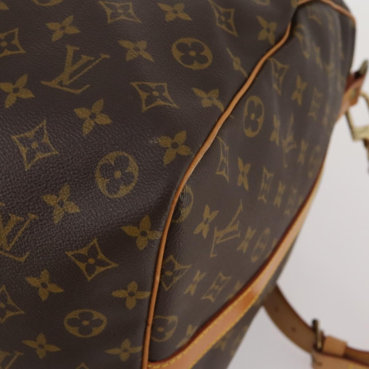 LOUIS VUITTON Monogram Keepall Bandouliere 60 Boston Bag M41412 LV Auth 187173V