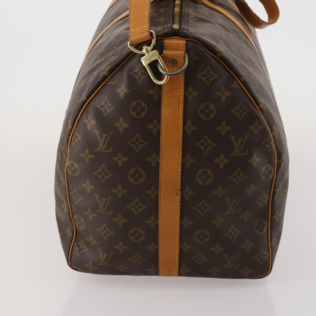LOUIS VUITTON Monogram Keepall Bandouliere 60 Boston Bag M41412 LV Auth 187174V