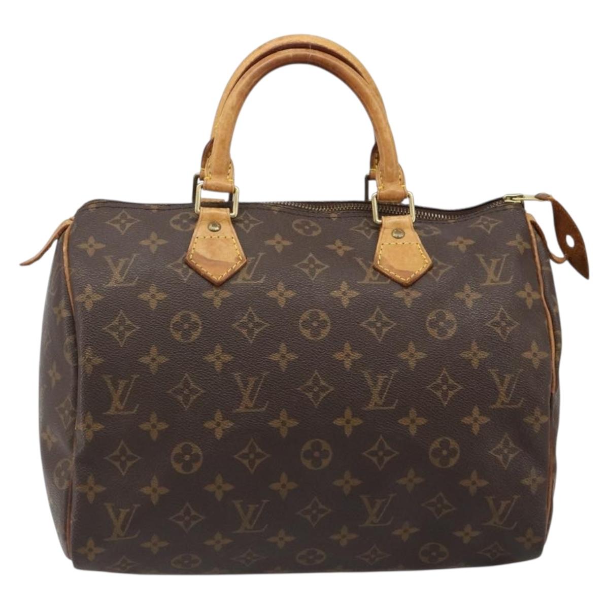 LOUIS VUITTON Monogram Speedy 30 Hand Bag M41526 LV Auth 187176A