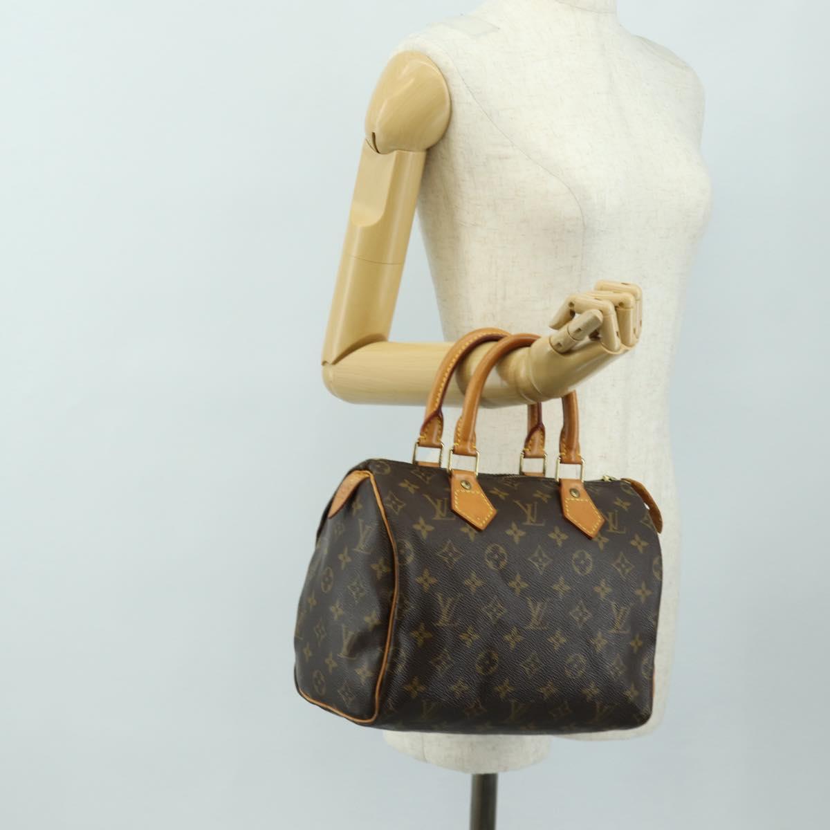 LOUIS VUITTON Monogram Speedy 25 Hand Bag M41528 LV Auth 187177SAV