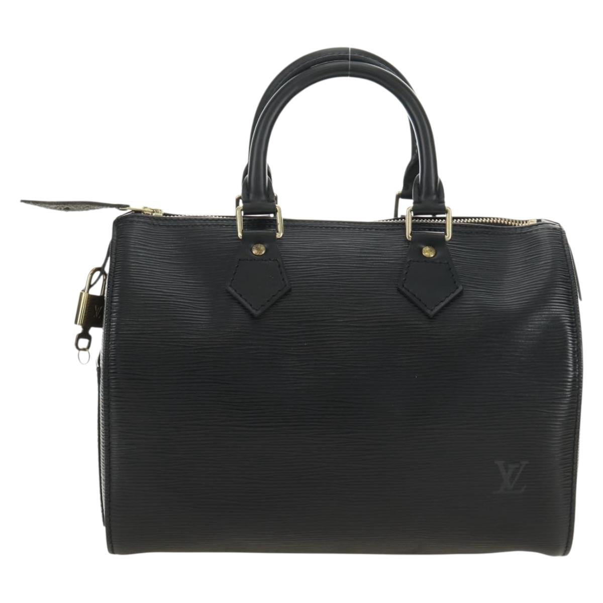 LOUIS VUITTON Epi Speedy 25 Hand Bag Black M59042 LV Auth 187179SAV