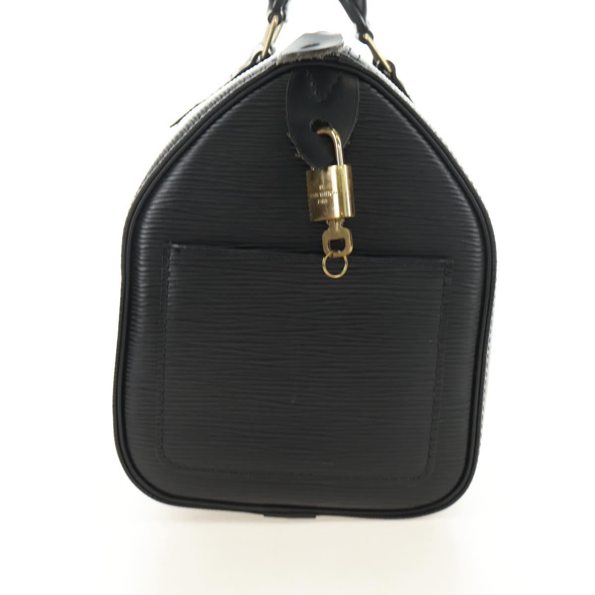 LOUIS VUITTON Epi Speedy 25 Hand Bag Black M59042 LV Auth 187179SAV
