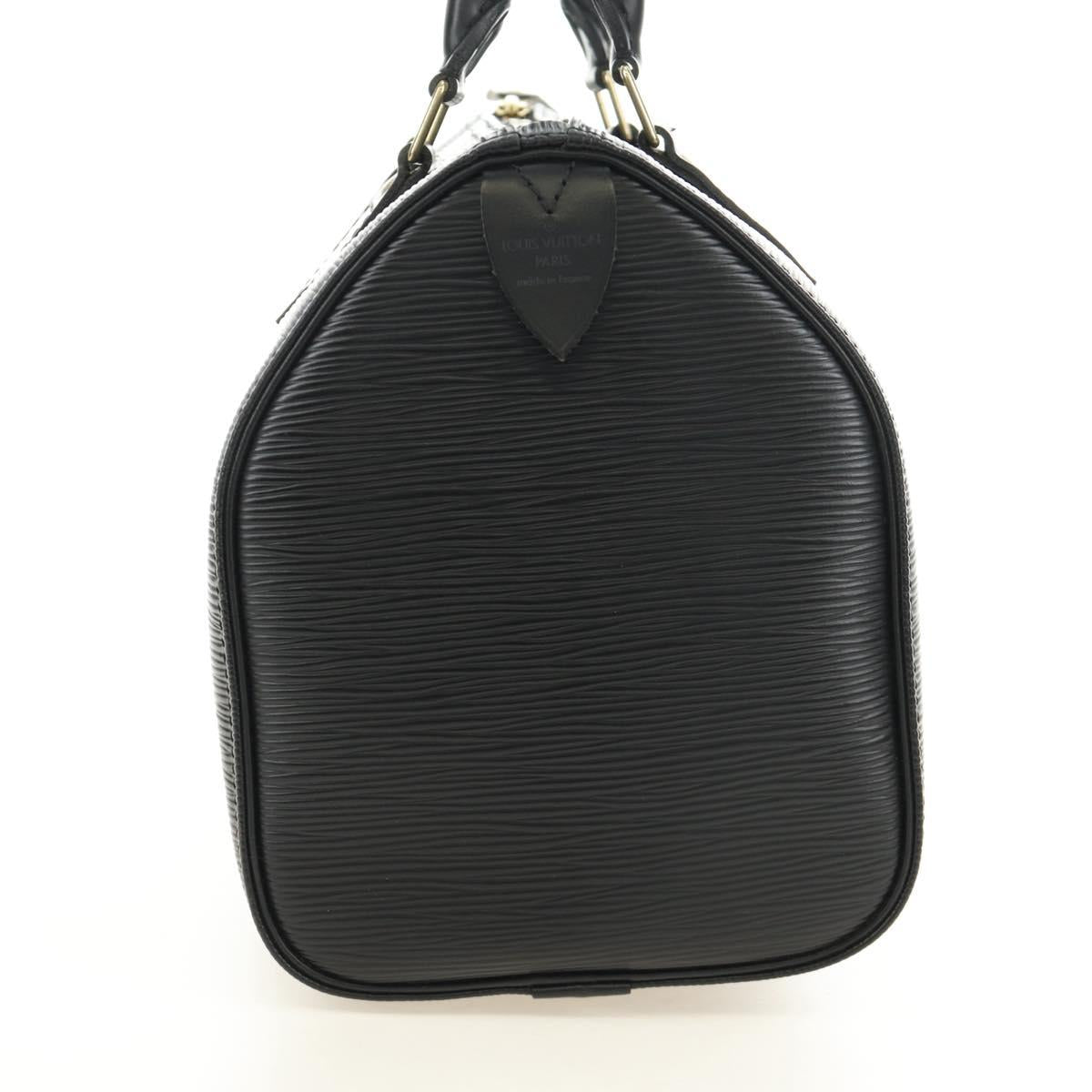 LOUIS VUITTON Epi Speedy 25 Hand Bag Black M59042 LV Auth 187179SAV