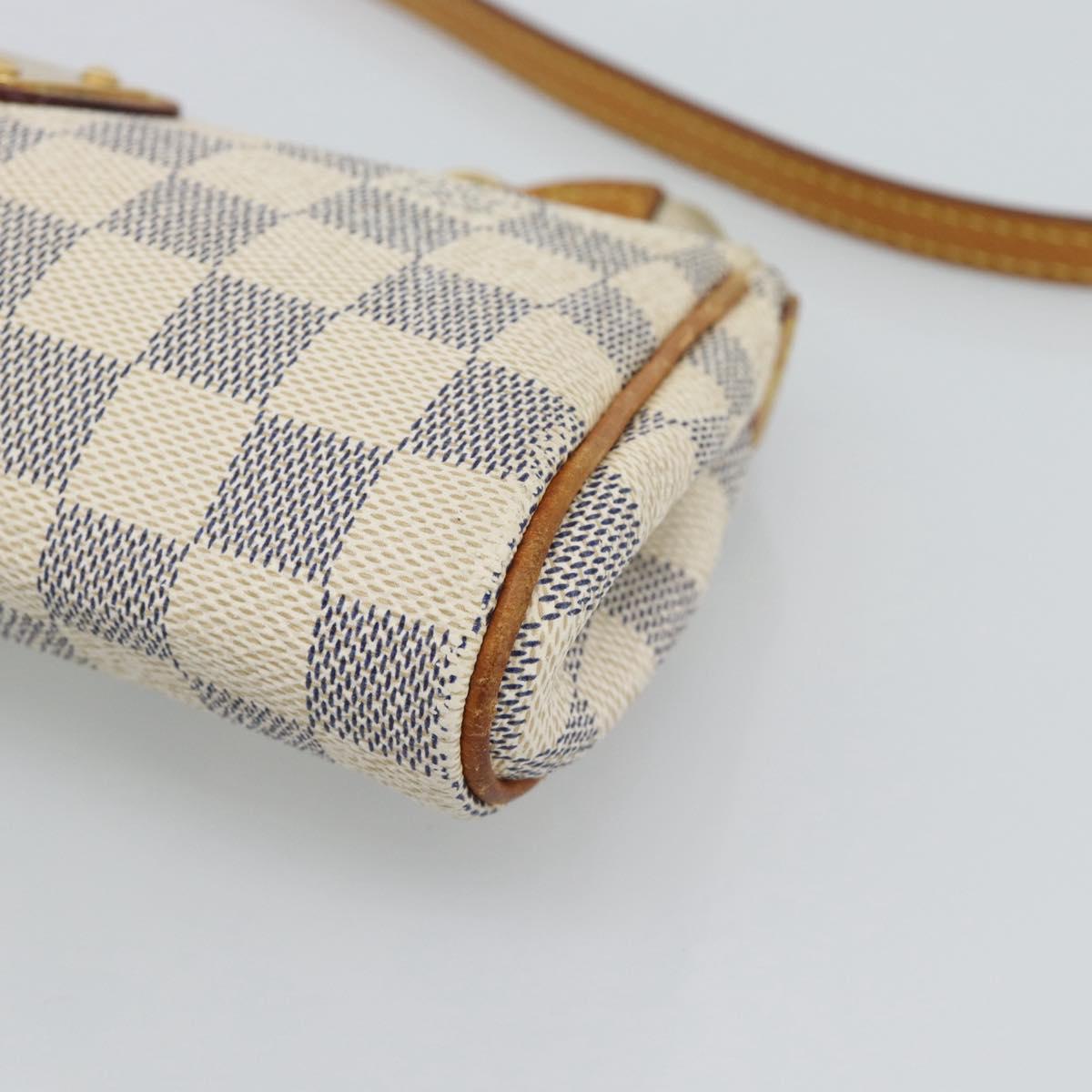 LOUIS VUITTON Damier Azur Eva Shoulder Bag 2way N55214 LV Auth 187198A