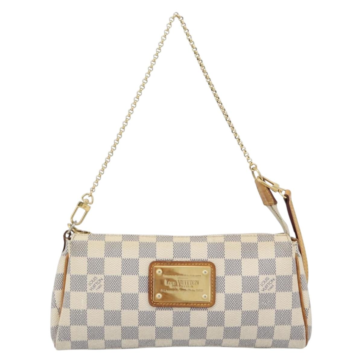 LOUIS VUITTON Damier Azur Eva Shoulder Bag 2way N55214 LV Auth 187198A