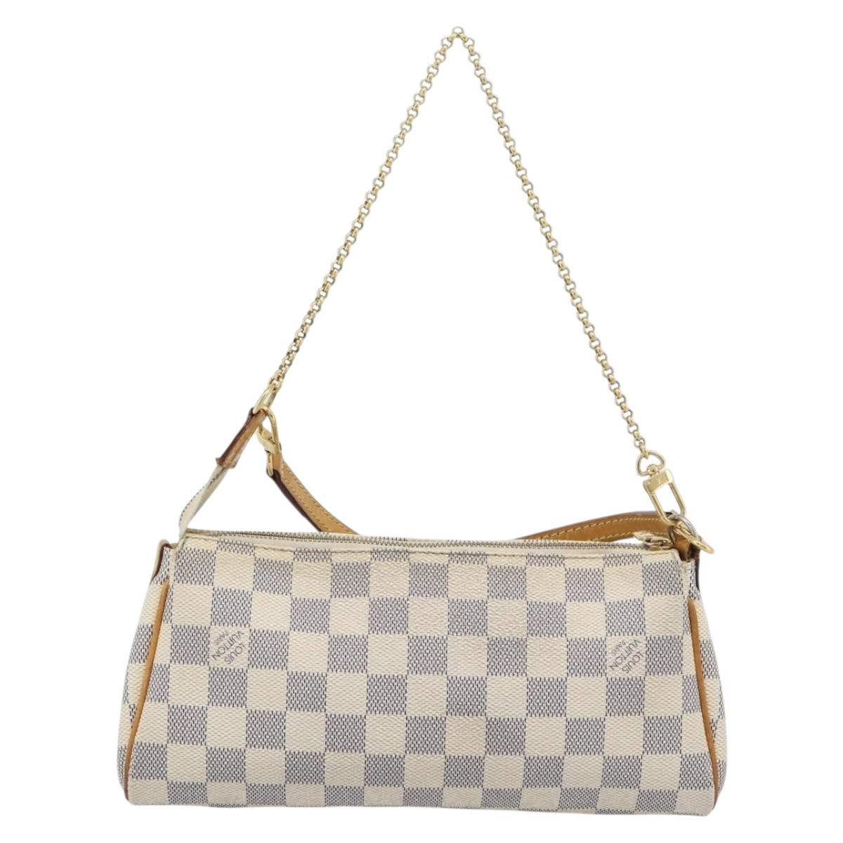 LOUIS VUITTON Damier Azur Eva Shoulder Bag 2way N55214 LV Auth 187198A