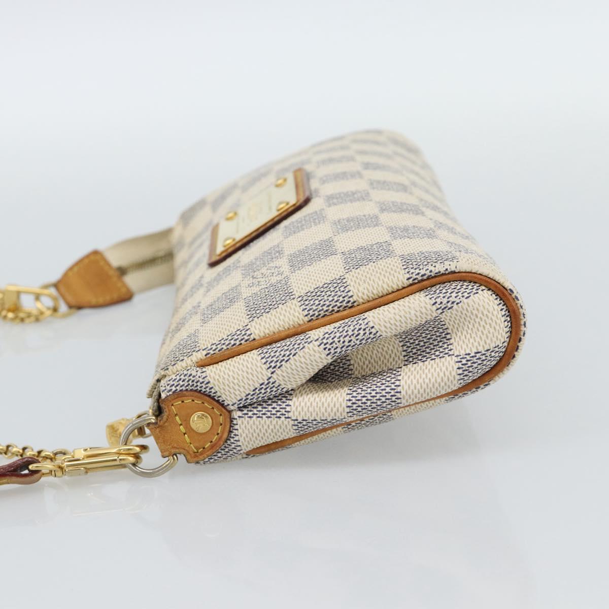 LOUIS VUITTON Damier Azur Eva Shoulder Bag 2way N55214 LV Auth 187198A