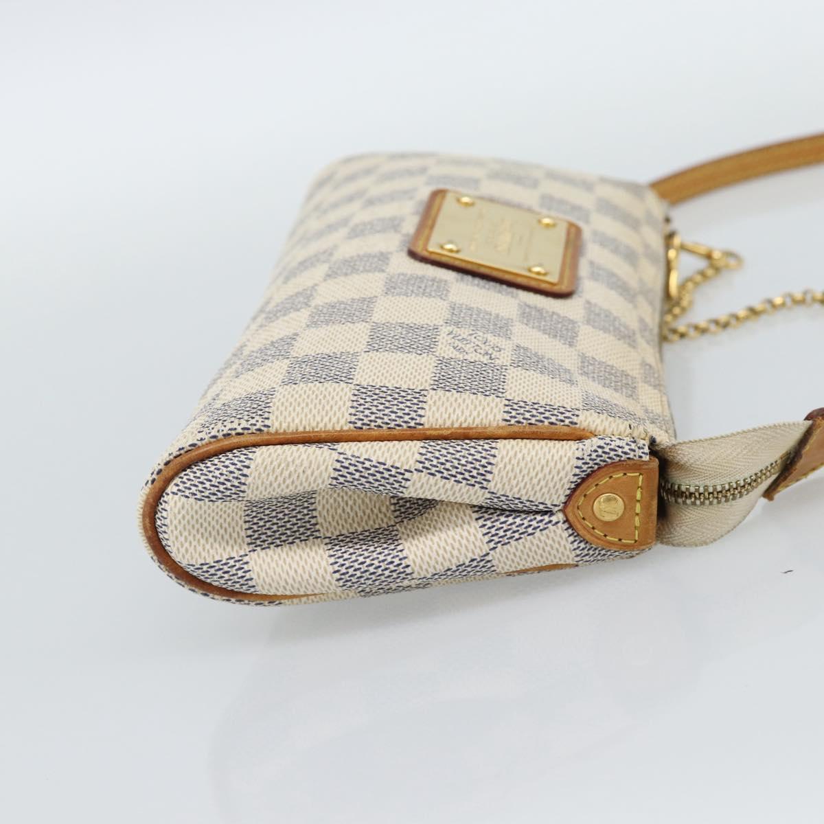 LOUIS VUITTON Damier Azur Eva Shoulder Bag 2way N55214 LV Auth 187198A