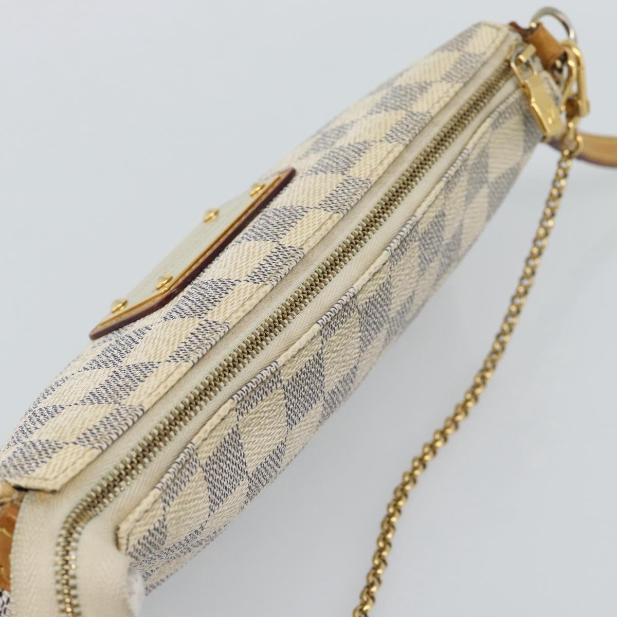 LOUIS VUITTON Damier Azur Eva Shoulder Bag 2way N55214 LV Auth 187198A