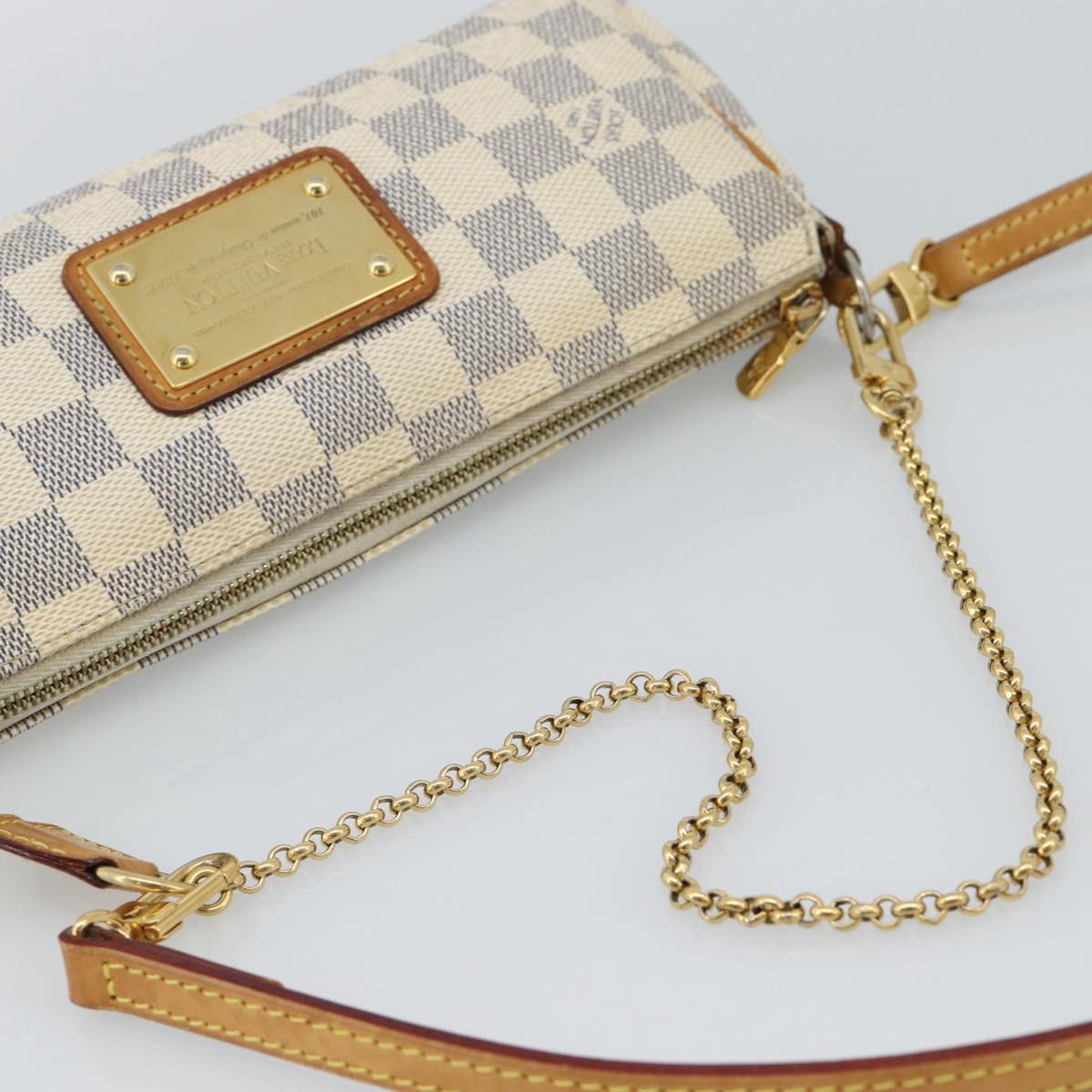 LOUIS VUITTON Damier Azur Eva Shoulder Bag 2way N55214 LV Auth 187198A