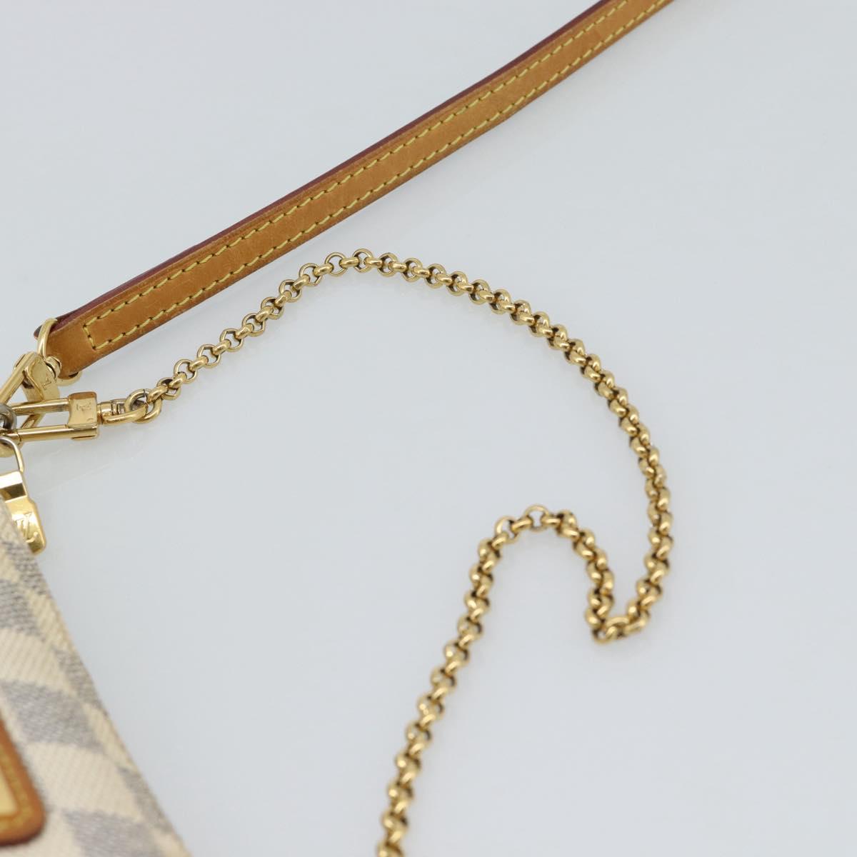LOUIS VUITTON Damier Azur Eva Shoulder Bag 2way N55214 LV Auth 187198A