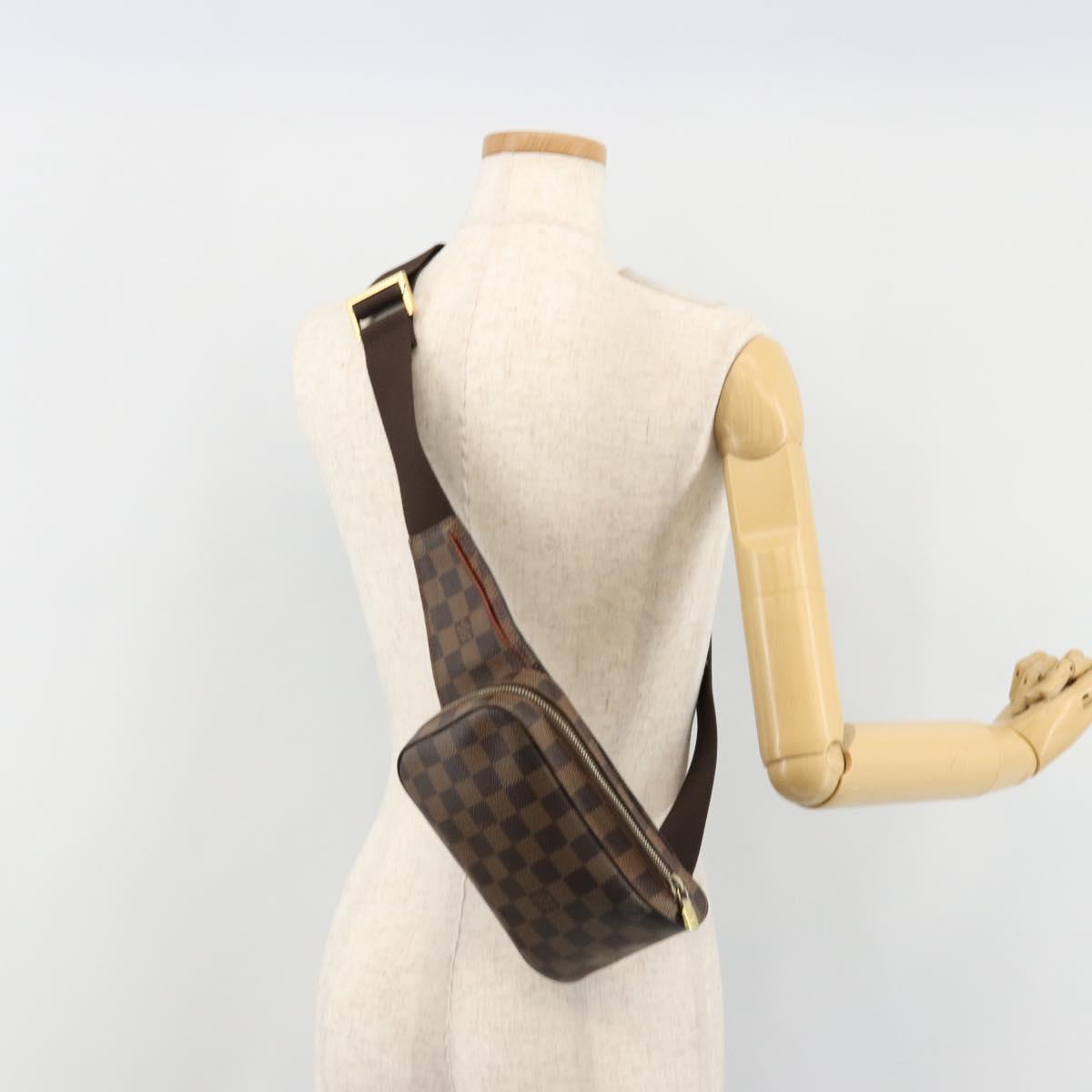 LOUIS VUITTON Damier Ebene Geronimos Shoulder Bag N51994 LV Auth 187212