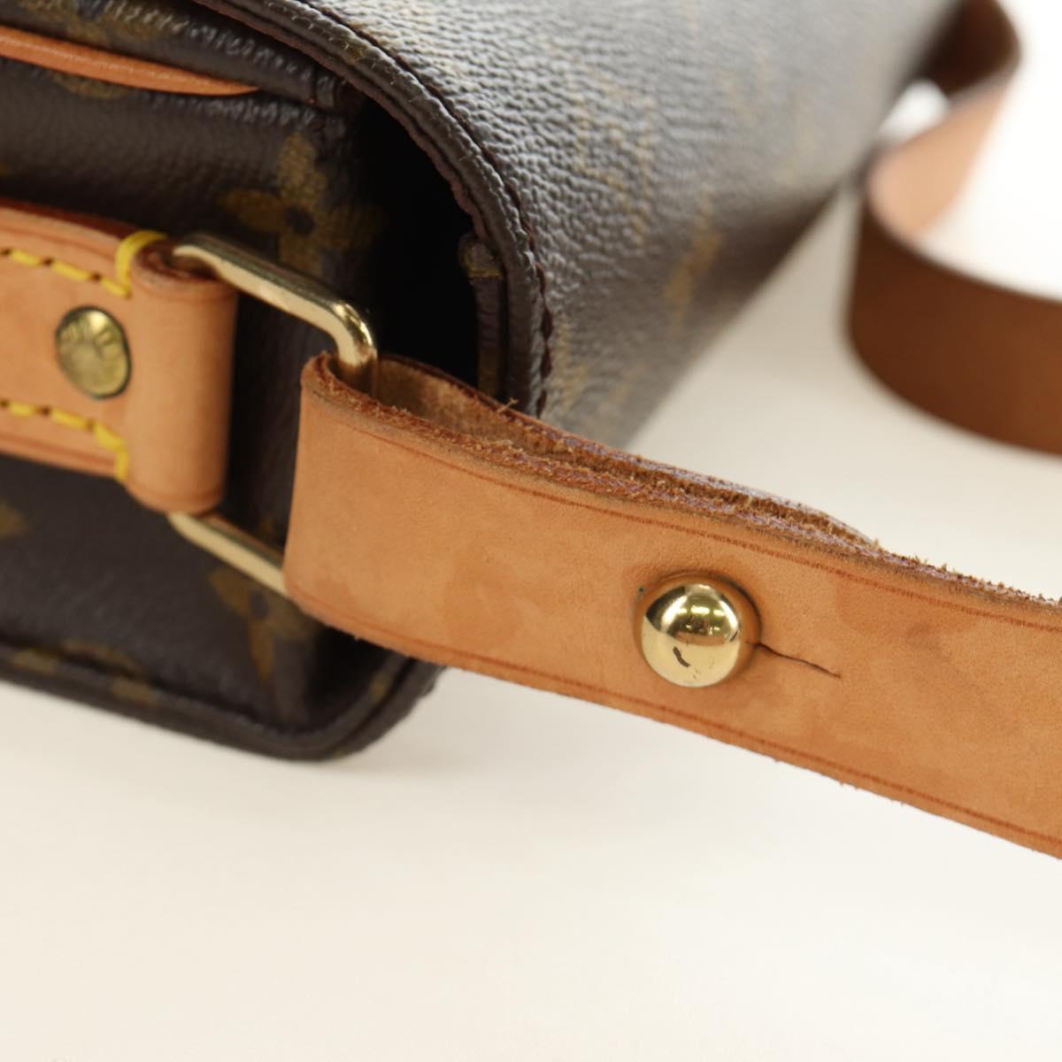 LOUIS VUITTON Monogram Cartouchiere MM Shoulder Bag M51253 LV Auth 187220V