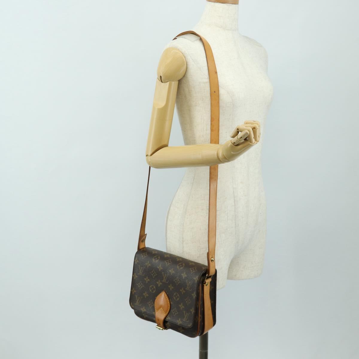 LOUIS VUITTON Monogram Cartouchiere MM Shoulder Bag M51253 LV Auth 187220V