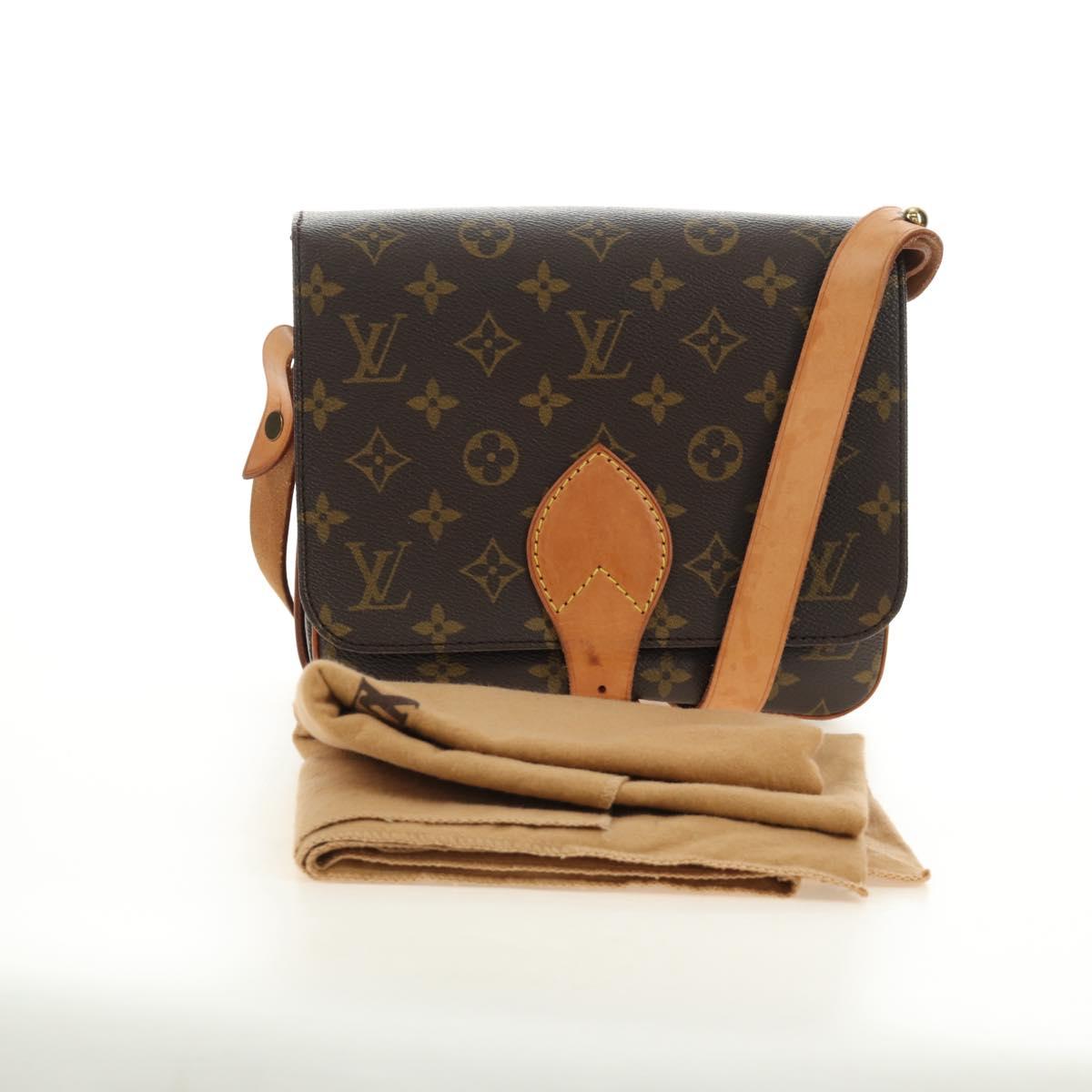 LOUIS VUITTON Monogram Cartouchiere MM Shoulder Bag M51253 LV Auth 187220V