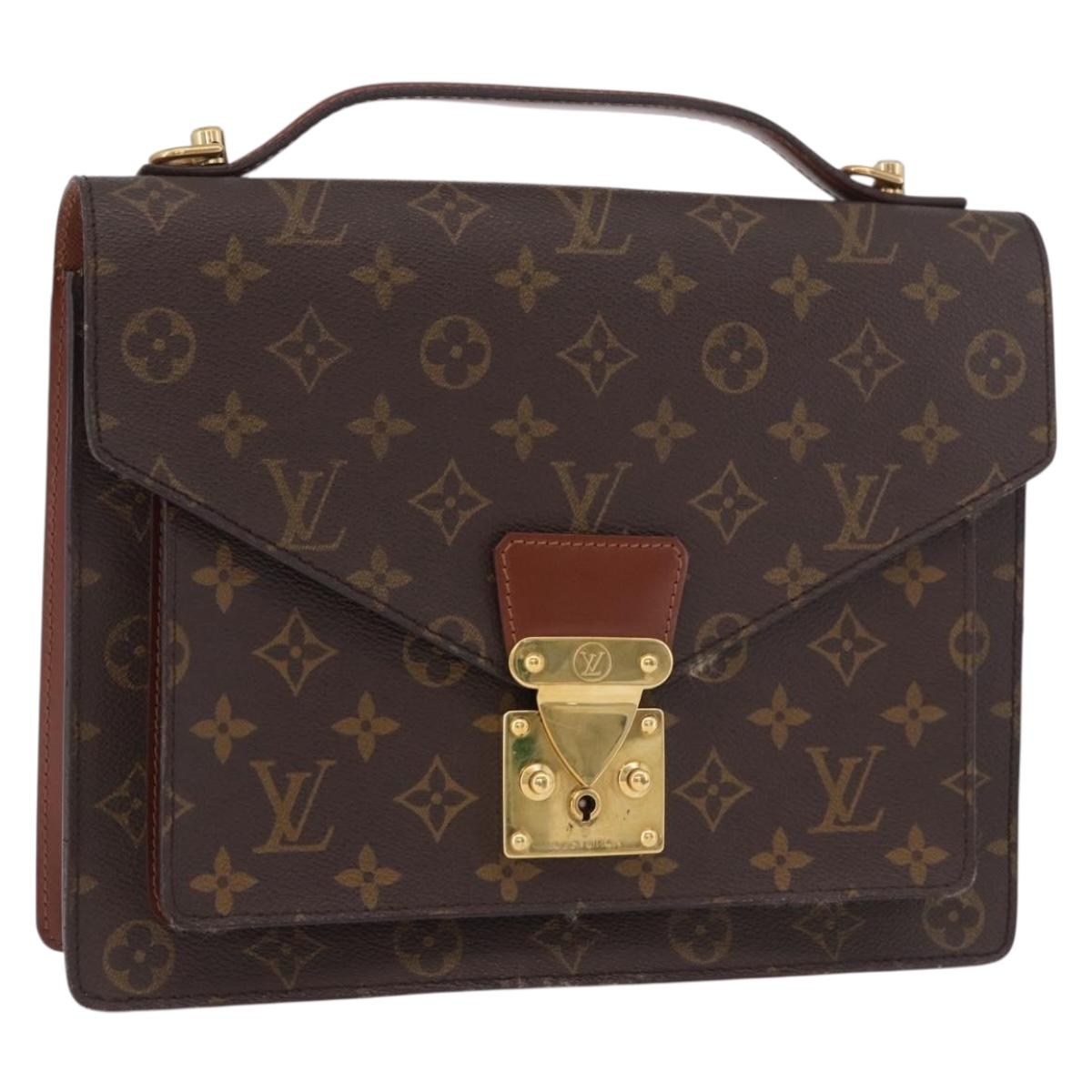 LOUIS VUITTON Monogram Monceau 28 Hand Bag M51185 LV Auth 187221