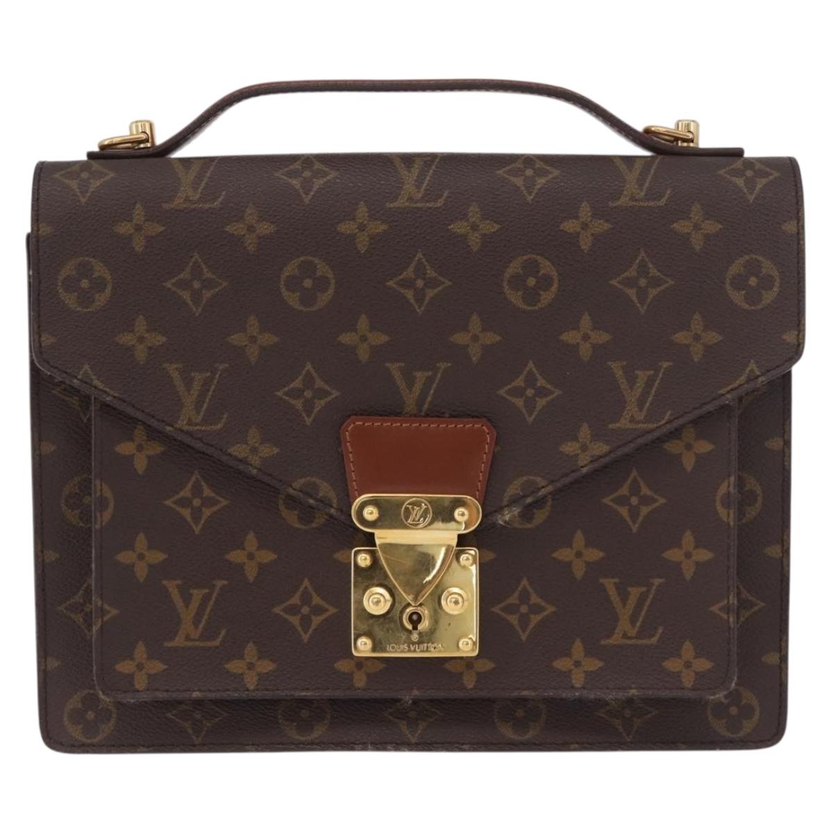 LOUIS VUITTON Monogram Monceau 28 Hand Bag M51185 LV Auth 187221