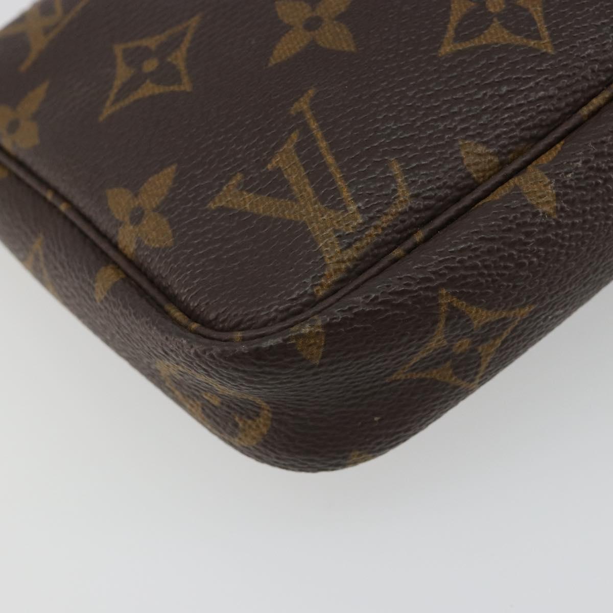 LOUIS VUITTON Monogram Pochette Accessoires Pouch M51980 LV Auth 187223V