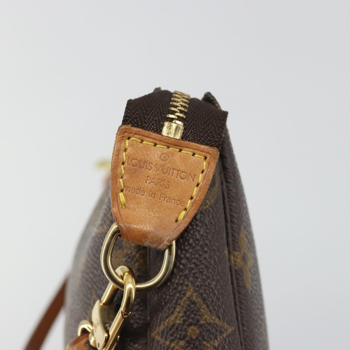 LOUIS VUITTON Monogram Pochette Accessoires Pouch M51980 LV Auth 187223V