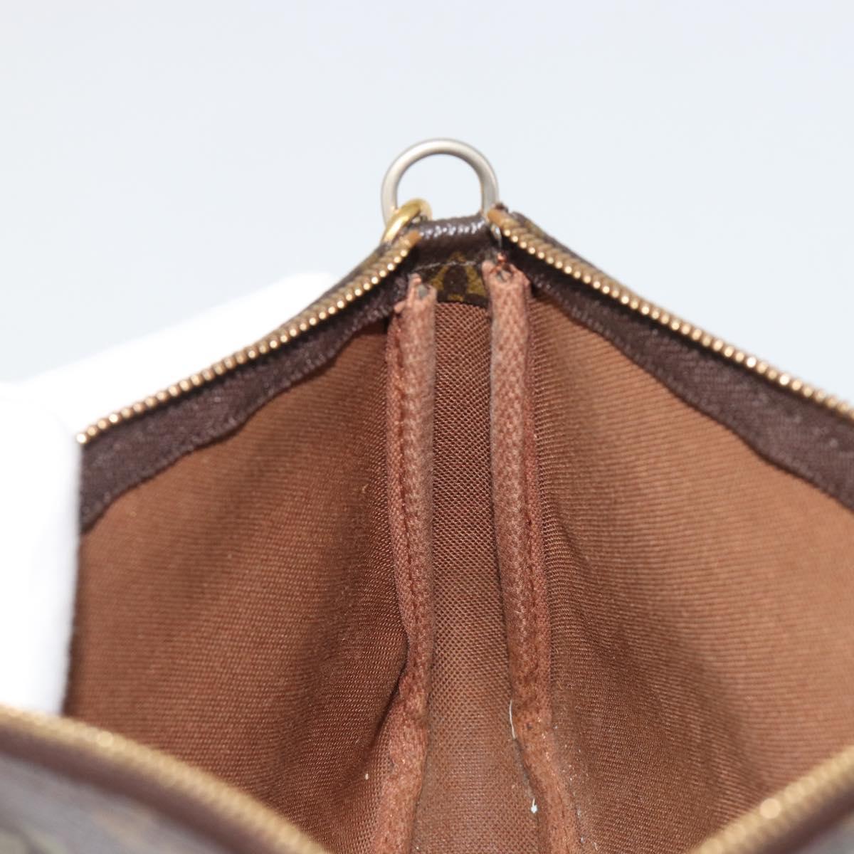 LOUIS VUITTON Monogram Graffiti Pochette Accessoires Khaki M92191 Auth 187250A
