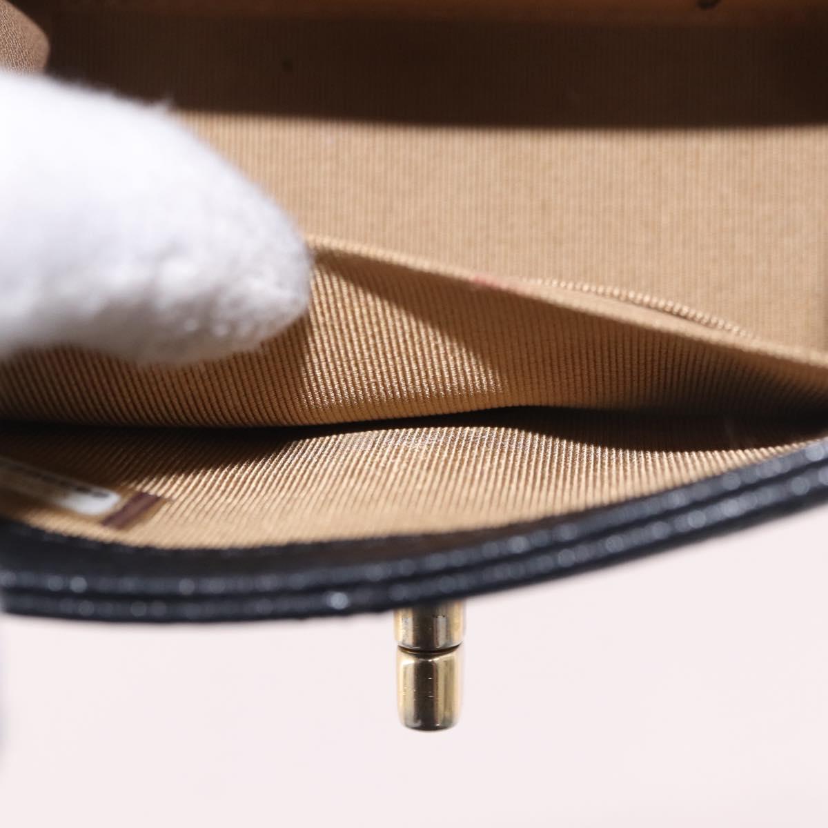 CHANEL Matelasse Chain Shoulder Bag Lamb Skin Black Gold CC Auth 187256SAM