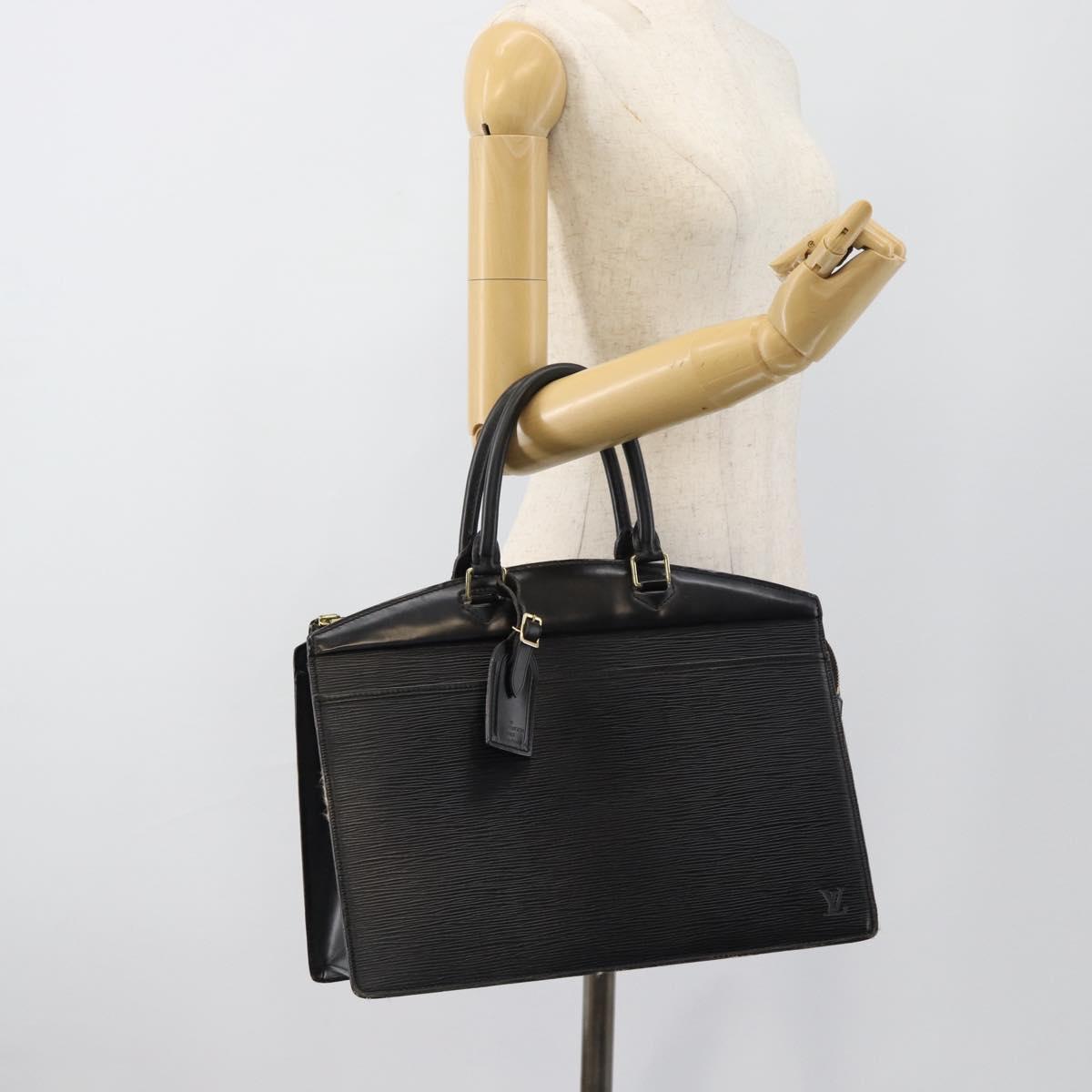 LOUIS VUITTON Epi Riviera Hand Bag Black M48182 LV Auth 187260