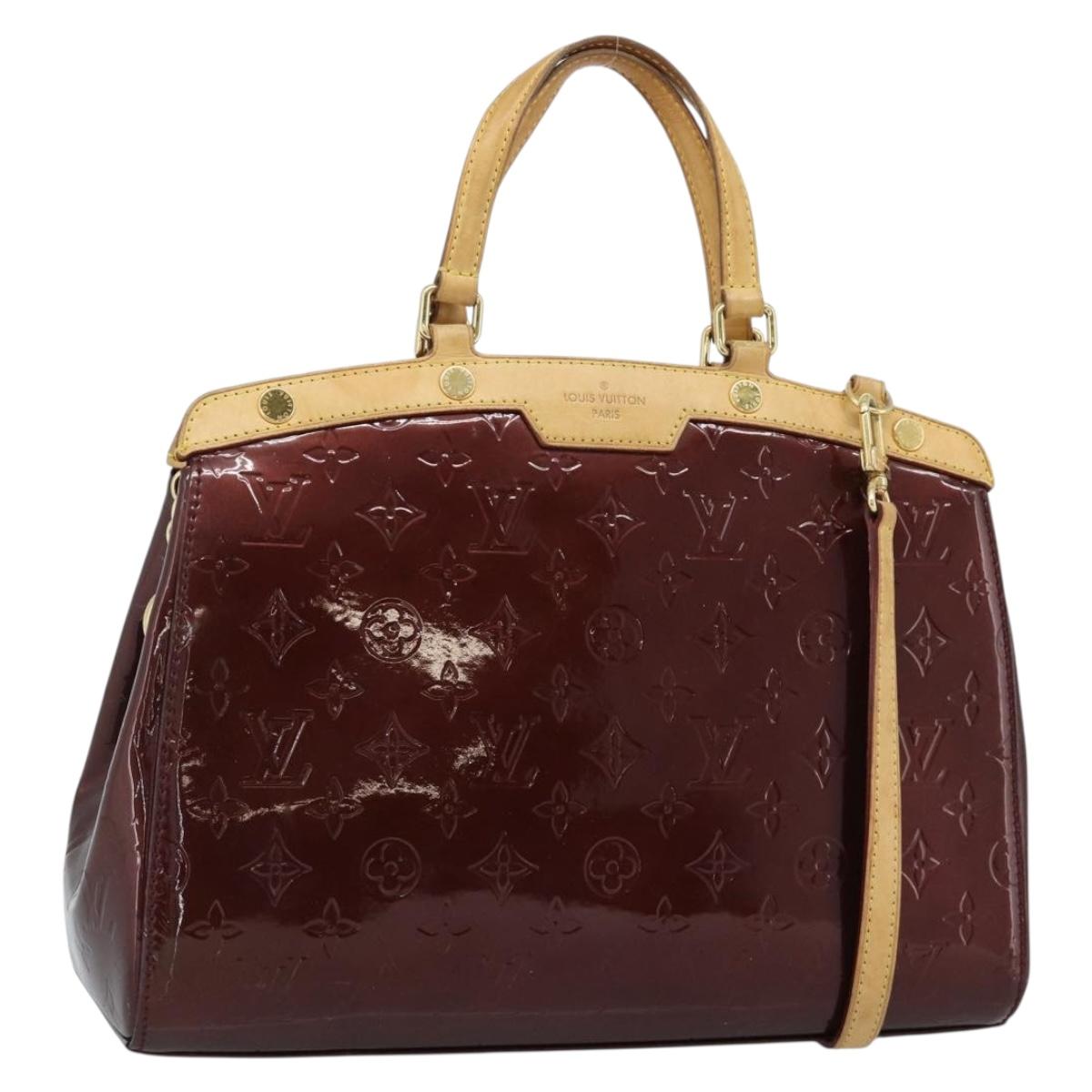 LOUIS VUITTON Monogram Vernis Blair MM Bag 2way Rouge Favist M91690 Auth 187265A