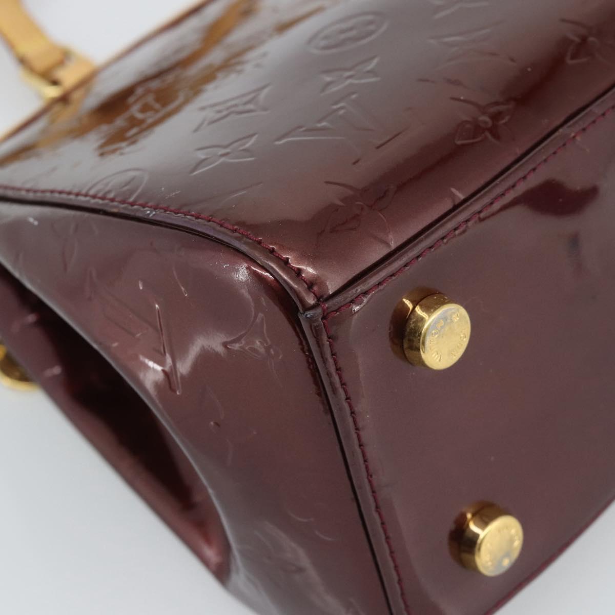 LOUIS VUITTON Monogram Vernis Blair MM Bag 2way Rouge Favist M91690 Auth 187265A