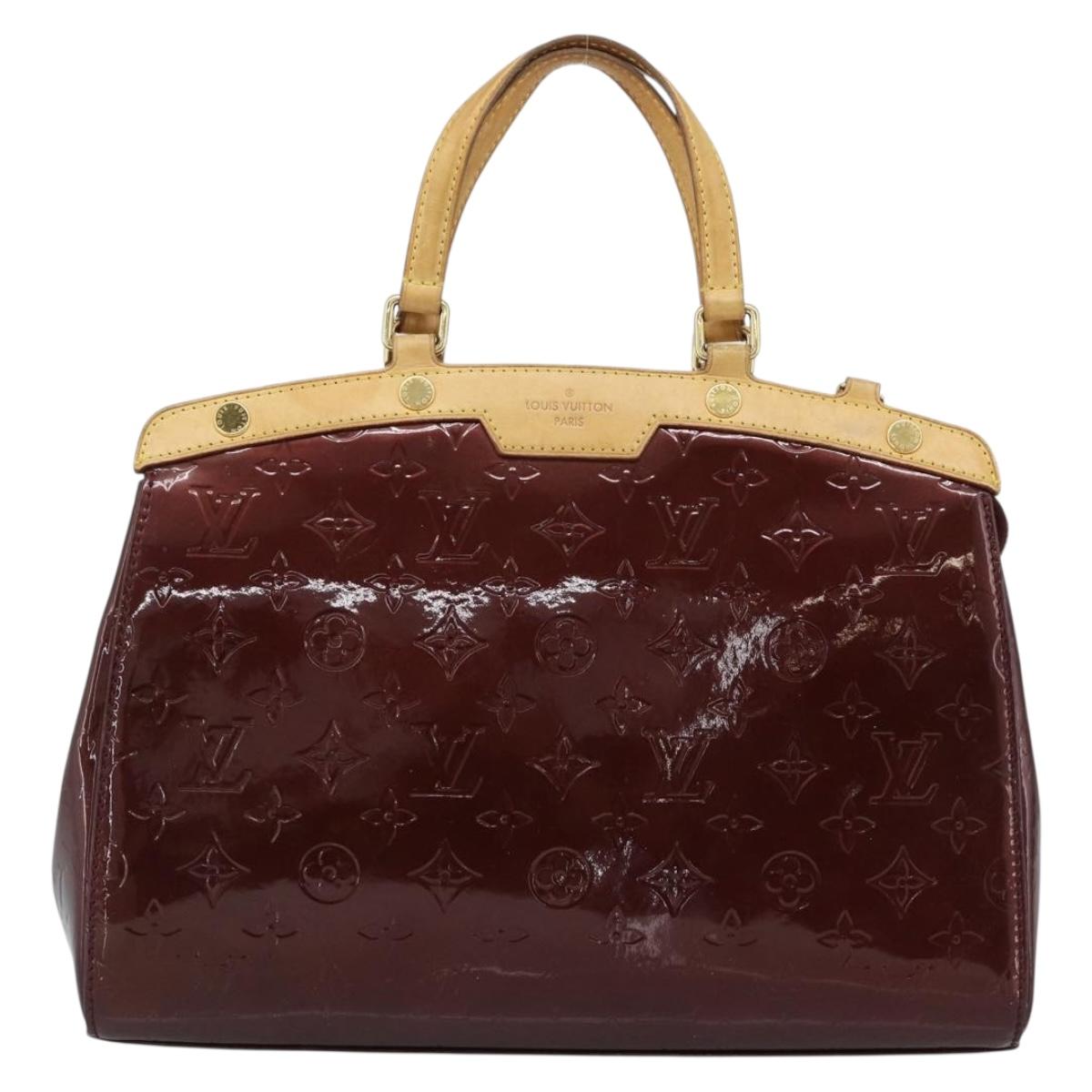 LOUIS VUITTON Monogram Vernis Blair MM Bag 2way Rouge Favist M91690 Auth 187265A