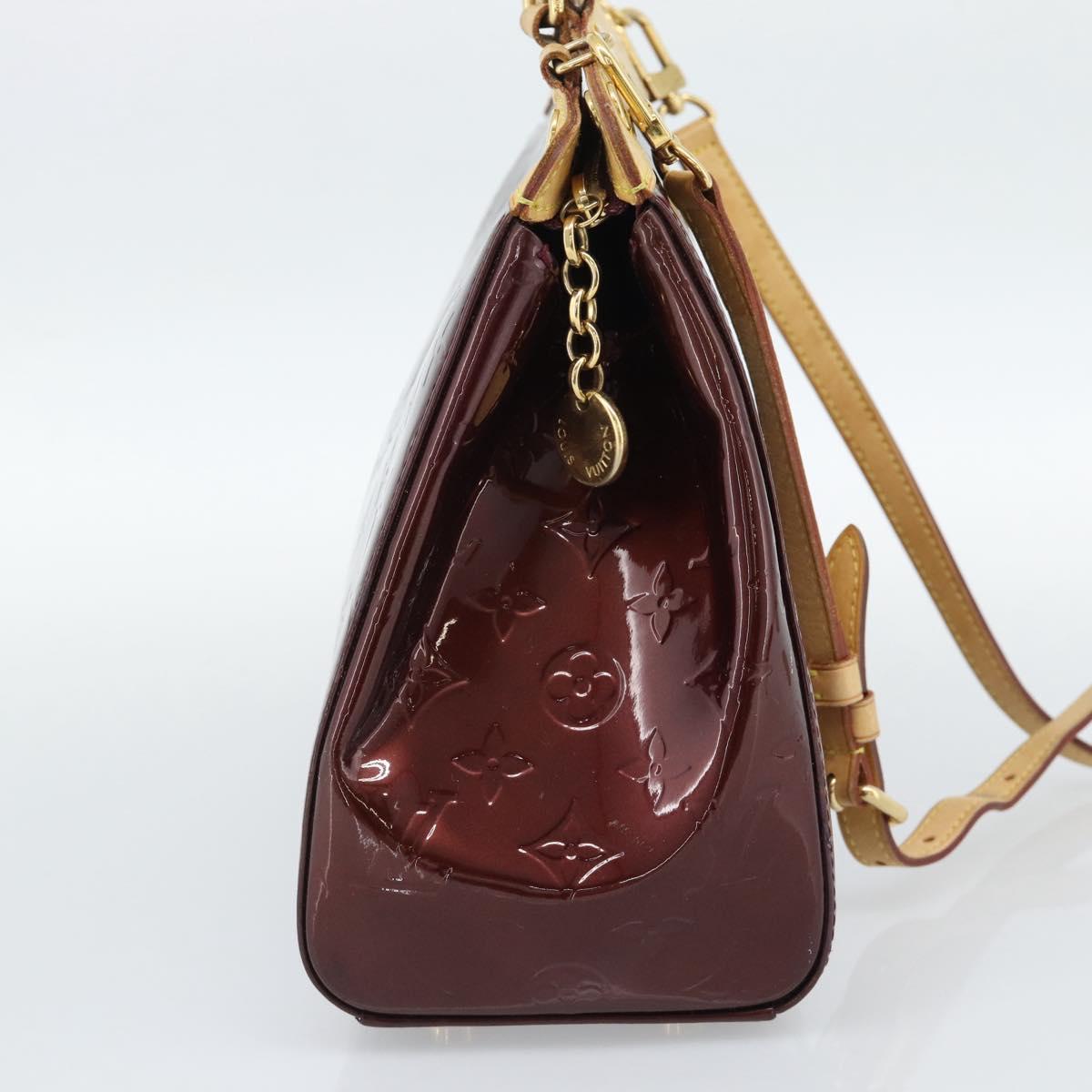LOUIS VUITTON Monogram Vernis Blair MM Bag 2way Rouge Favist M91690 Auth 187265A